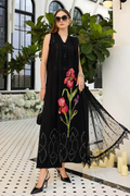 Pakistani Maria B Lawn Unstitched Three Piece - Black